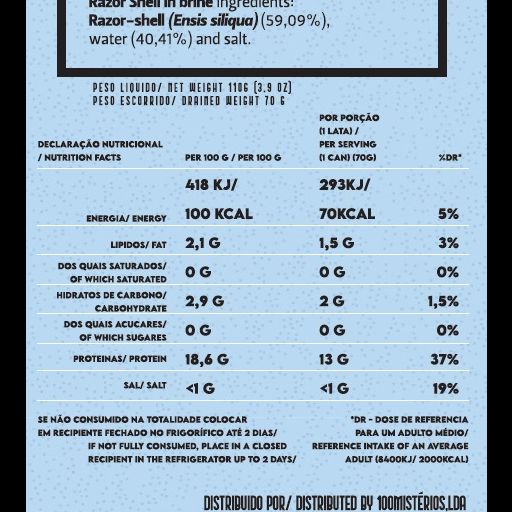 Lingueirão ao Natural Ati Manel