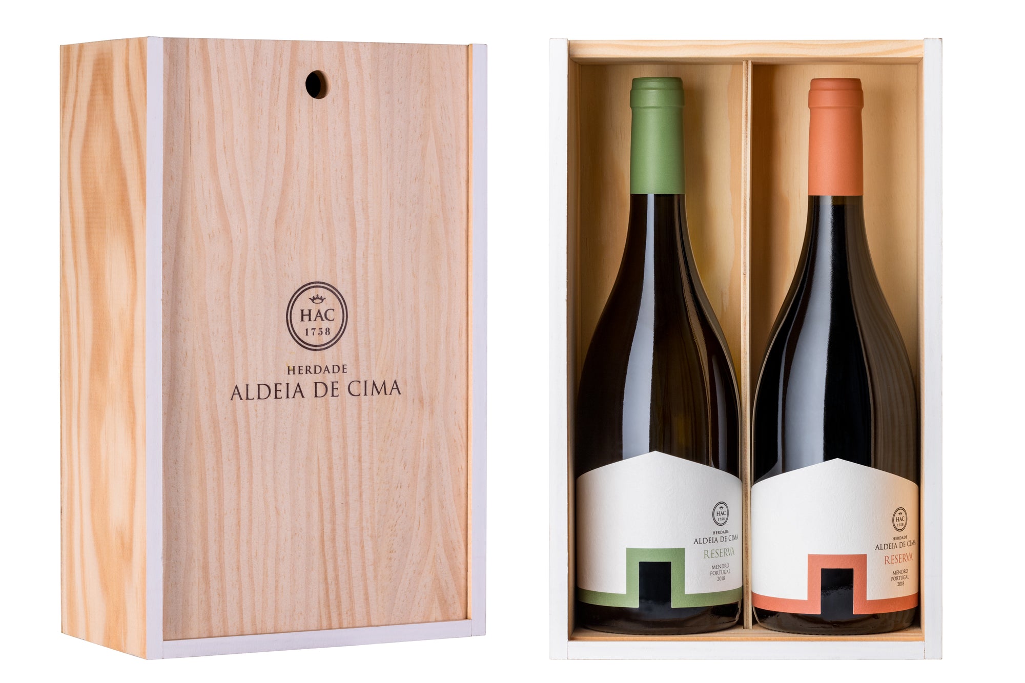 Pack Vinho Tinto e Branco Reserva . Herdade Aldeia de Cima