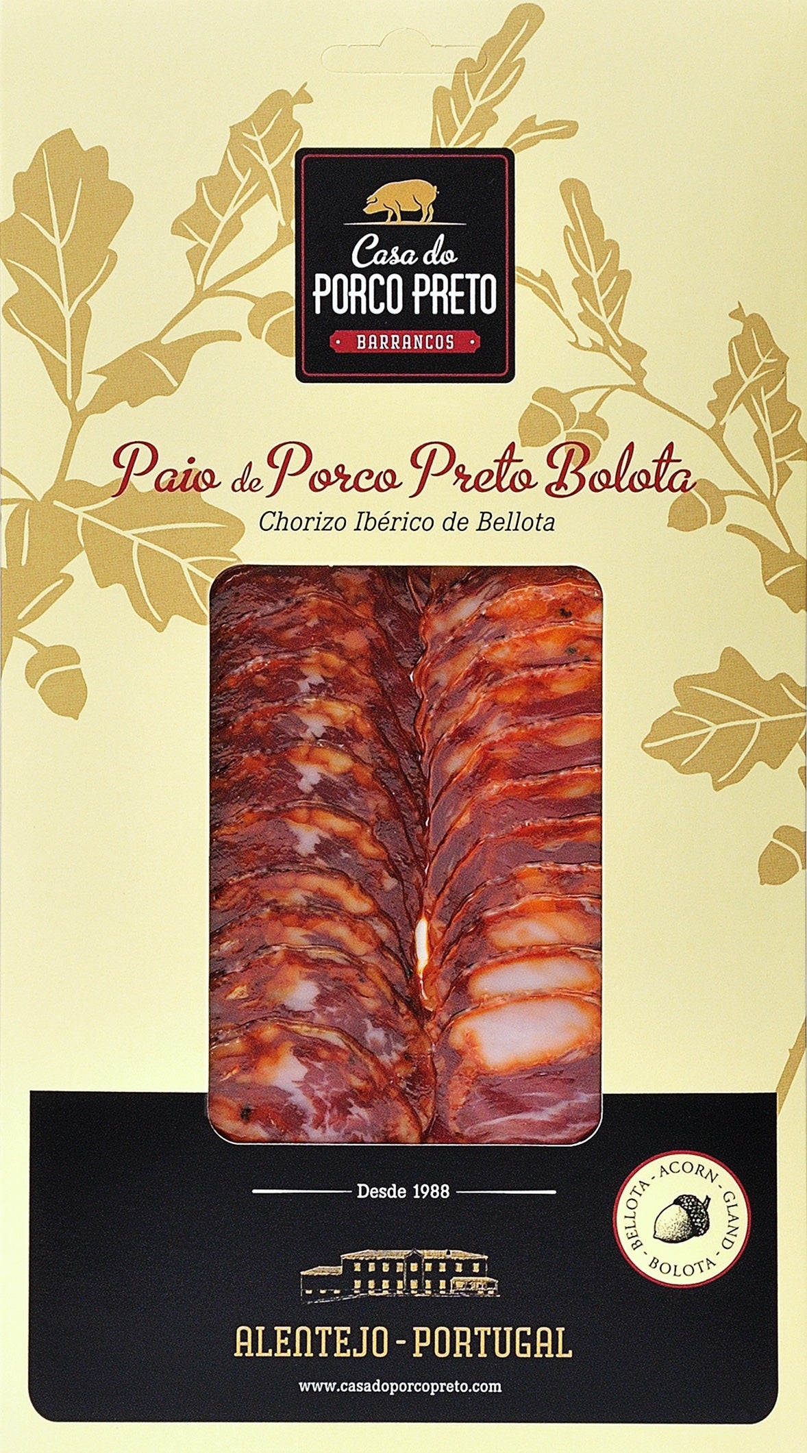 Paio de Porco Preto Bolota Fatiado