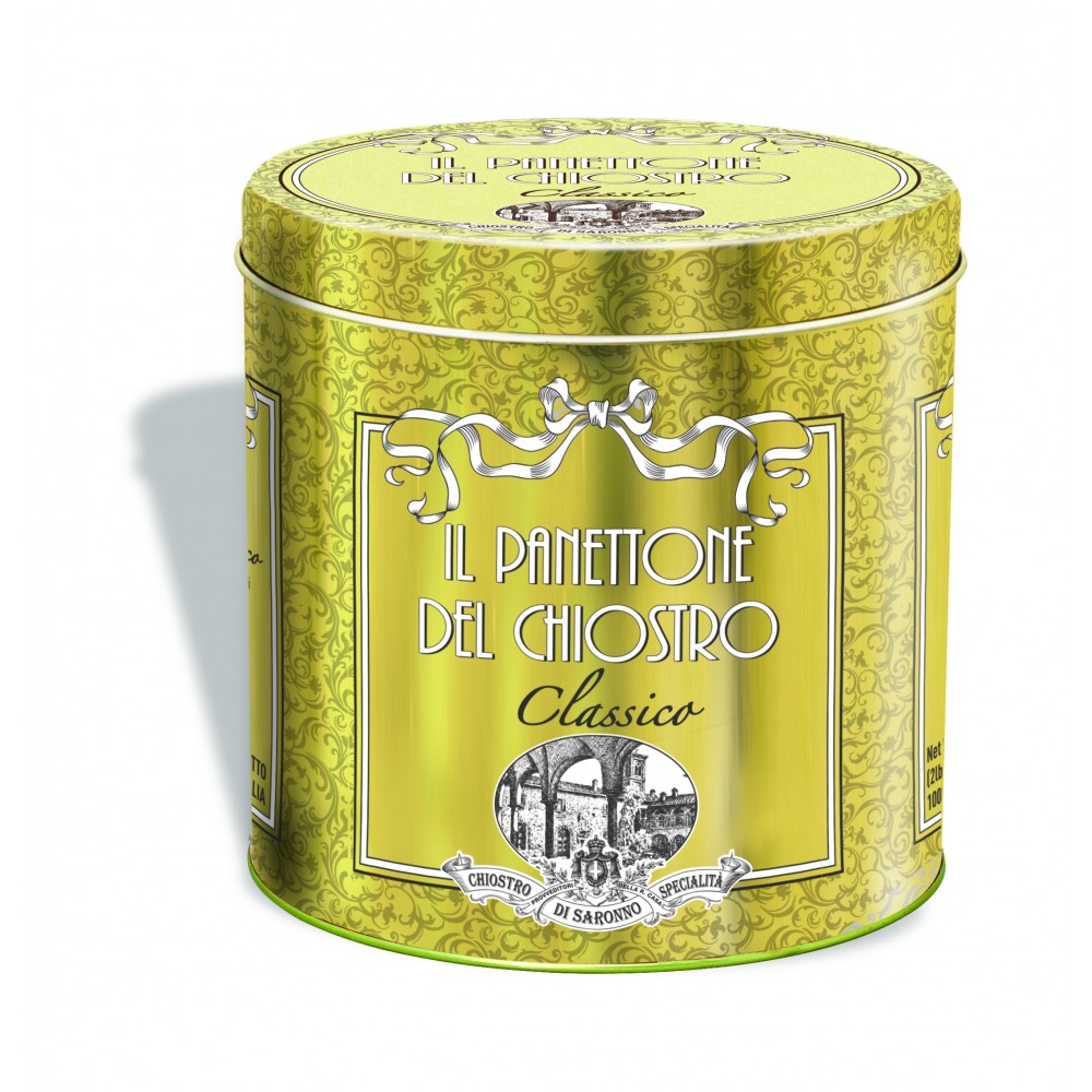 Panetone Clássico Gold Ribbon - Lata de Metal - 1000g