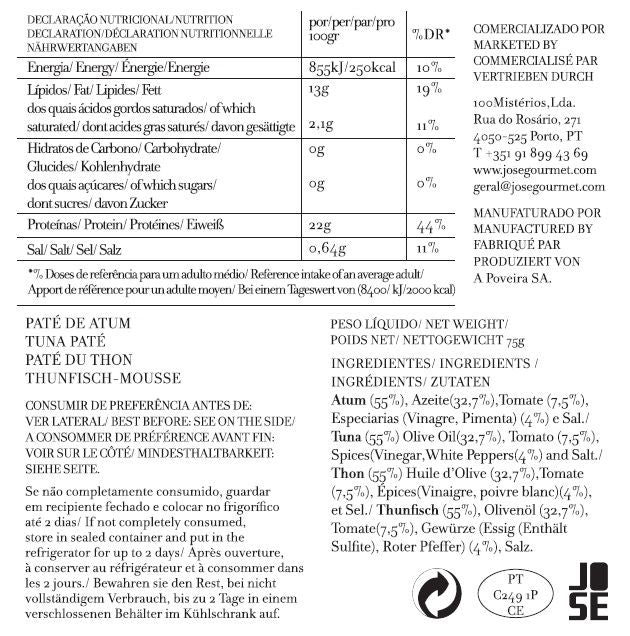 Paté de Atum José Gourmet