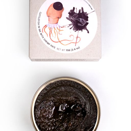 Paté de Choco com Tinta e Camarão José Gourmet