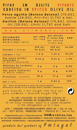 Picas em Azeite Picante Ati Manel