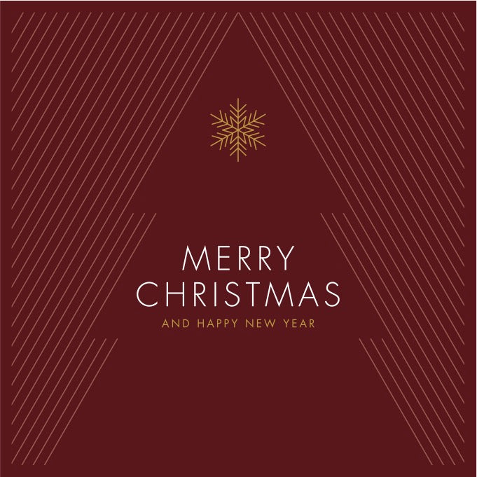 Postal de Natal Christmas Red