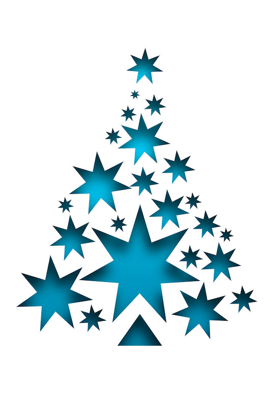 Postal de Natal Merry Christmas Blue