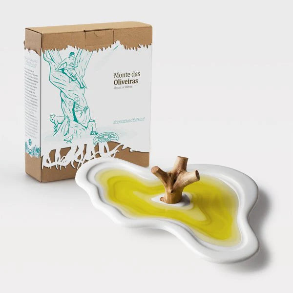 Monte das Oliveiras 3 - Prato para Degustação de Azeite, Taça e Tábua