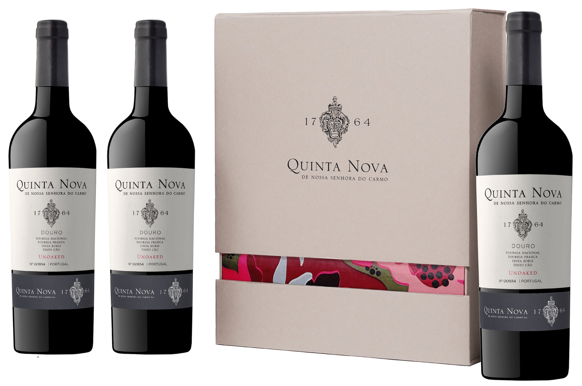 Vinho Tinto Unoaked . Quinta Nova . Douro DOC . Pack 3 Garrafas