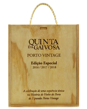Pack Porto Vintage Quinta da Gaivosa 2016, 2017 e 2018