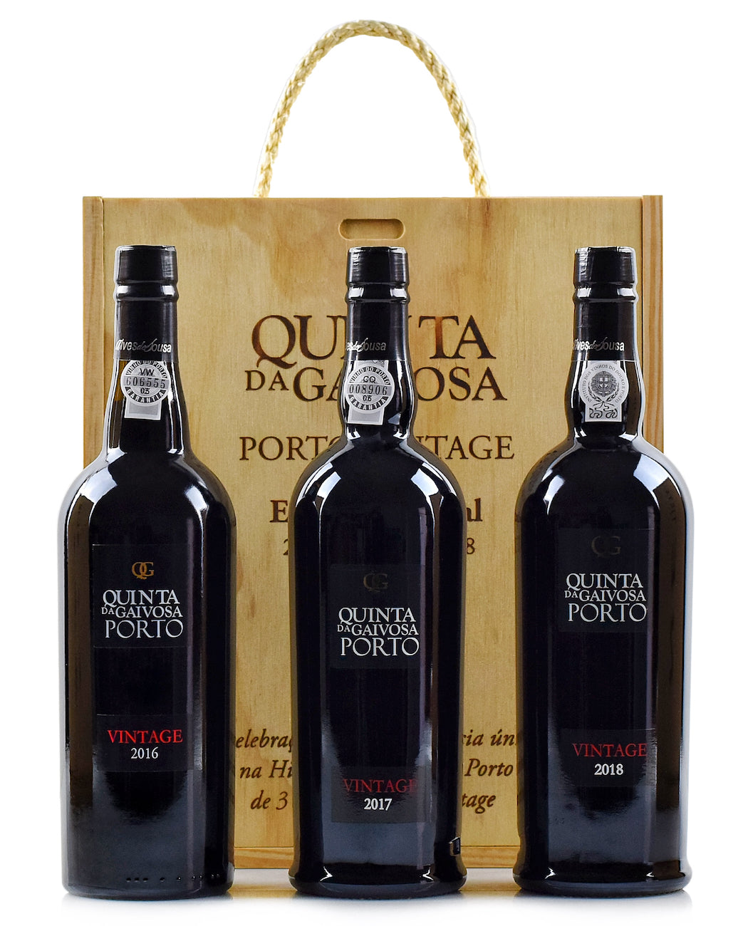 Pack Porto Vintage Quinta da Gaivosa 2016, 2017 e 2018
