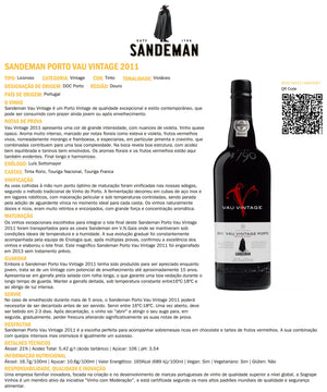 Vinho do Porto Vau Vintage . Sandeman
