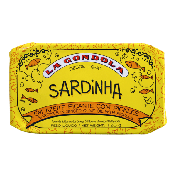 Sardinhas em Azeite Picante com Pickles La Gondola