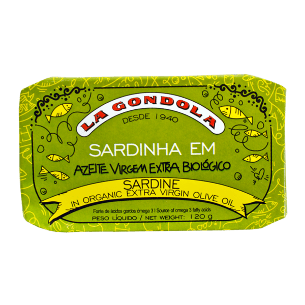 Sardinhas em Azeite Virgem Extra Biológico La Gondola