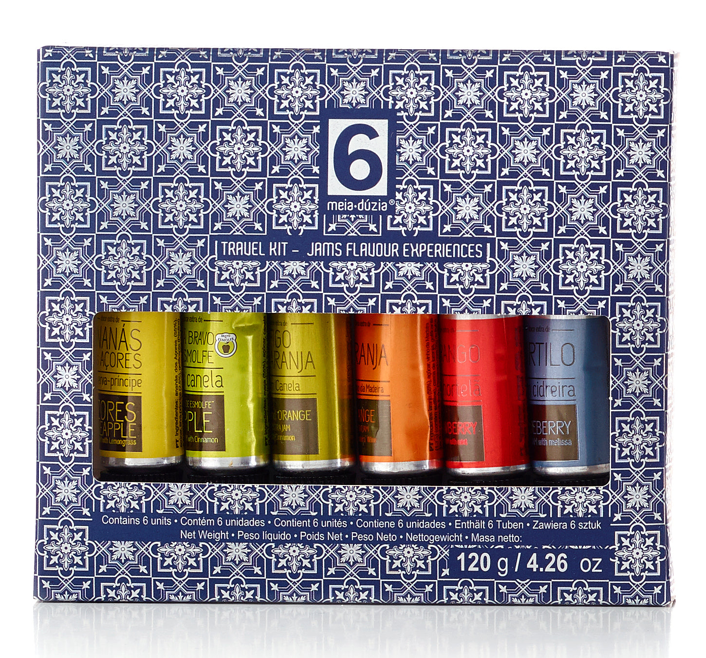 Travel Kit 6 Doces de Fruta - Azulejos Azuis