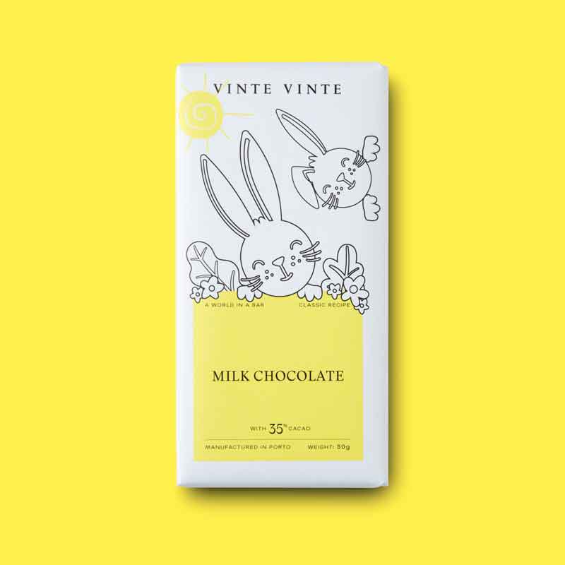 Tablete de Chocolate de Leite Vinte Vinte - Edição Páscoa