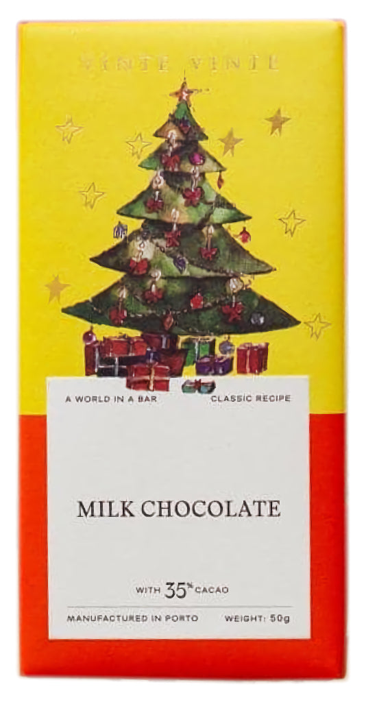 Tablete de Chocolate de Leite 35% Christmas Tree Vinte Vinte