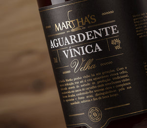 Aguardente Vínica Velha Martha´s
