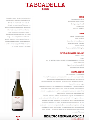 Vinho Branco Taboadella Encruzado Reserva