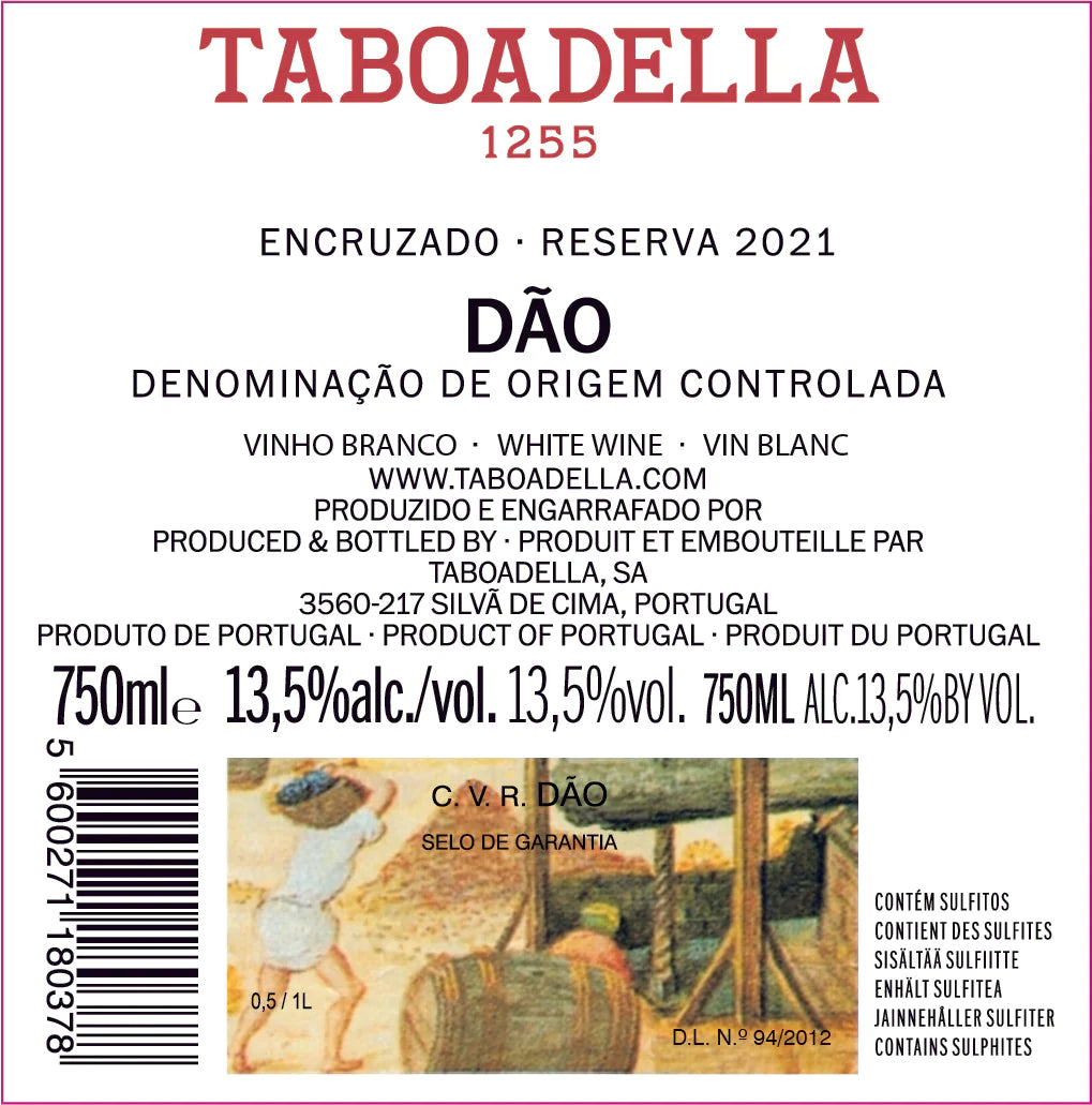 Vinho Branco Taboadella Encruzado Reserva