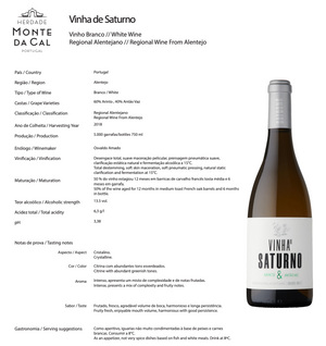 Vinho Branco Vinha de Saturno Arinto & Antão Vaz