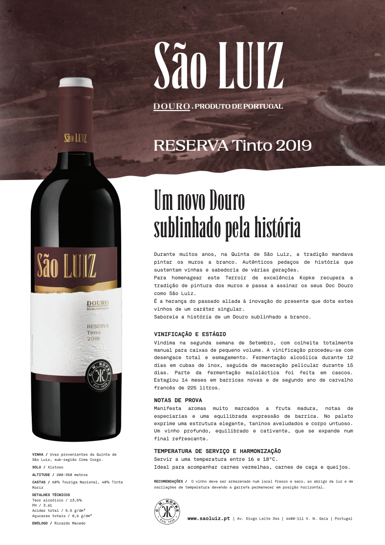 Vinho São Luiz Douro DOC Reserva Tinto