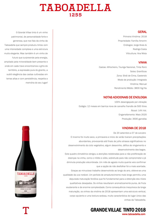 Vinho Tinto Grande Villae Taboadella