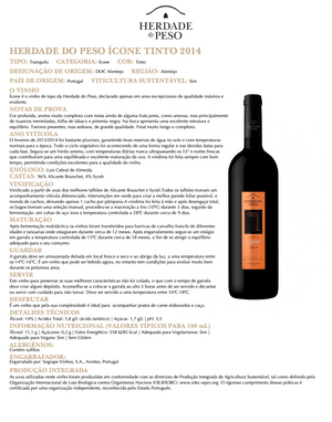 Vinho Tinto Ícone Herdade do Peso