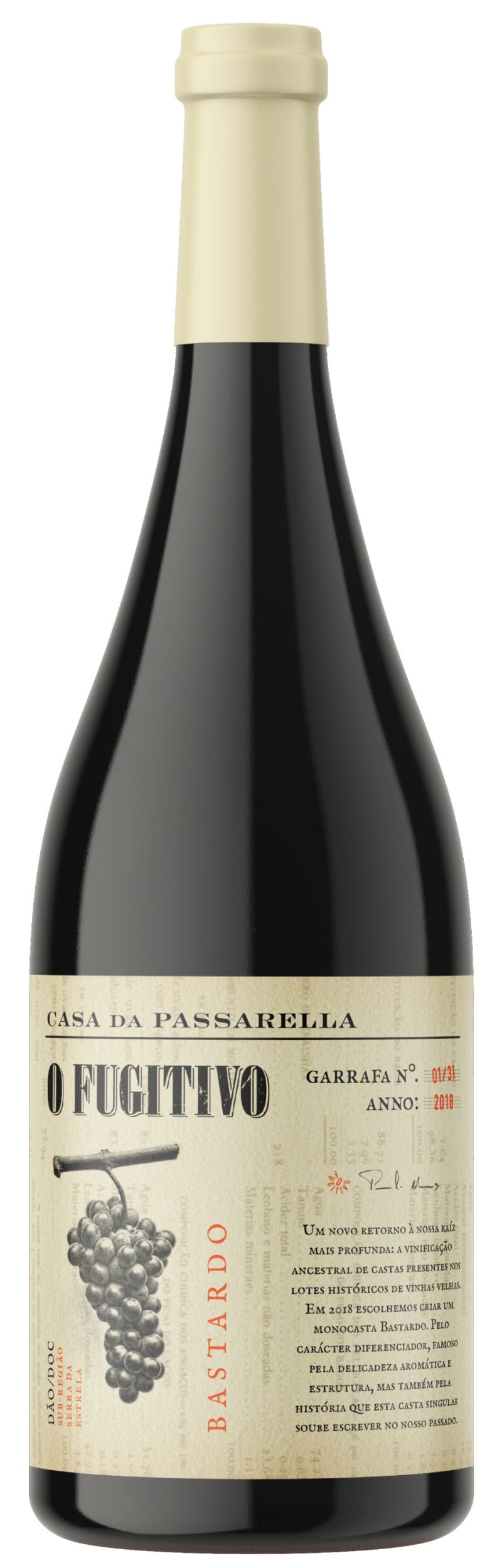 Vinho Tinto O Fugitivo Tinta Pinheira - Casa da Passarella