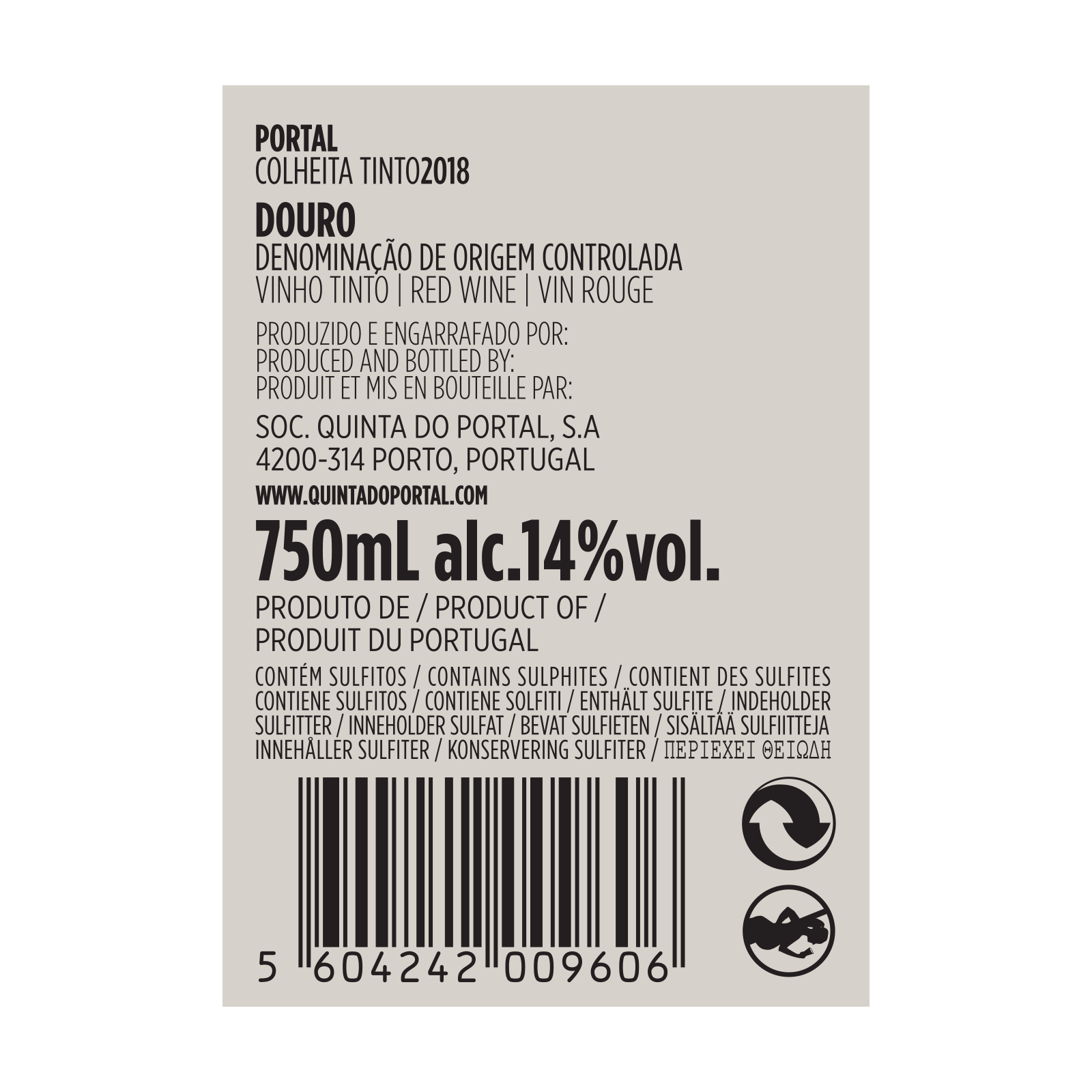 Vinho Tinto Quinta do Portal