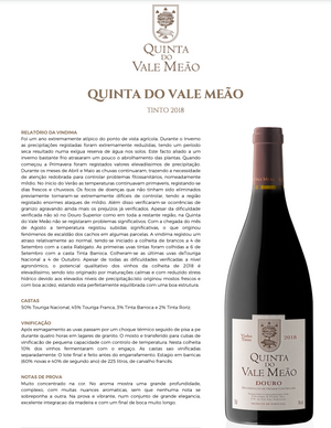 Vinho Tinto Quinta do Vale Meão 2018