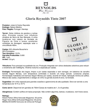 Vinho Tinto Gloria Reynolds
