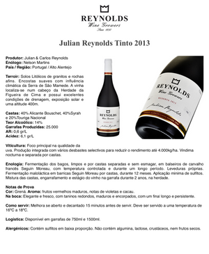 Vinho Tinto Reserva Julian Reynolds