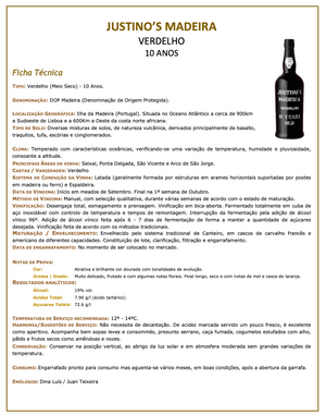 Vinho da Madeira Boal 10 Anos Justino´s