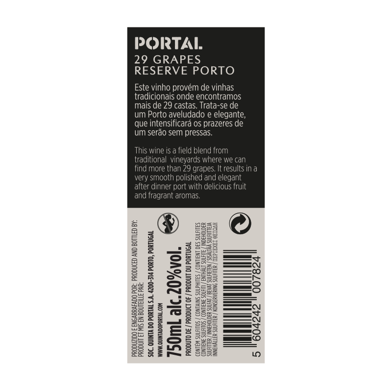 Vinho do Porto 29 Grapes Reserve Ruby Quinta do Portal
