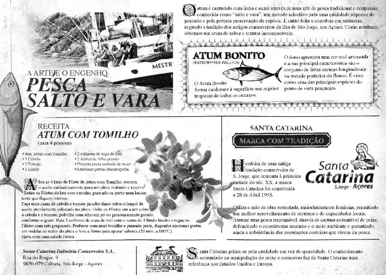 Filete de Atum em Azeite com Tomilho Santa Catarina